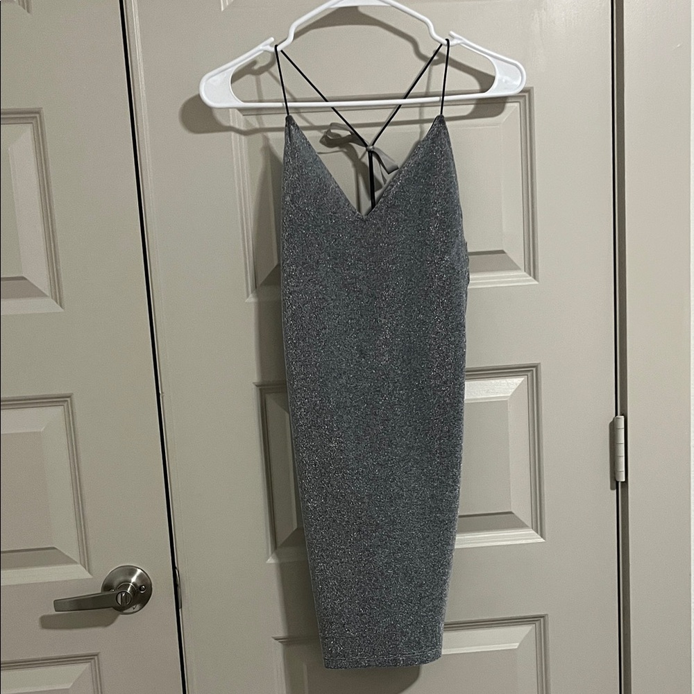 Chic Backless Gray Dress
